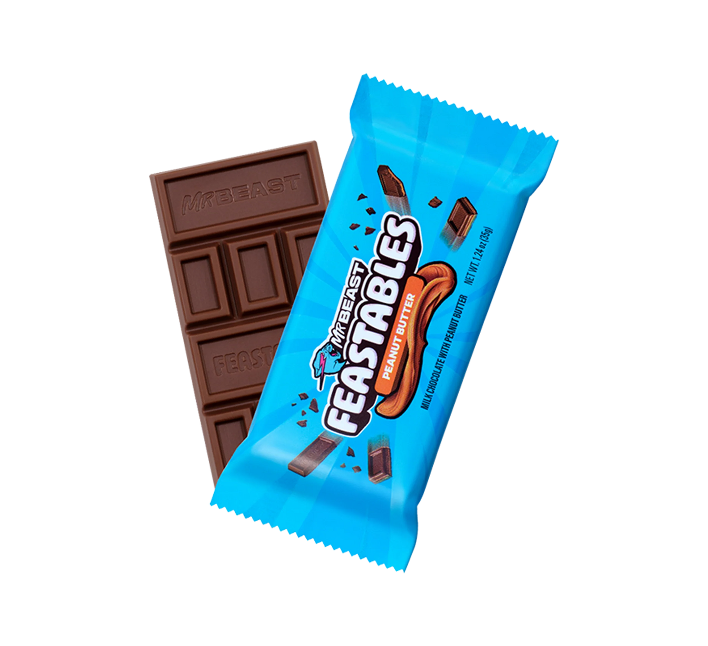 MrBeast Feastables mogyoróvajas csokolådé 60g