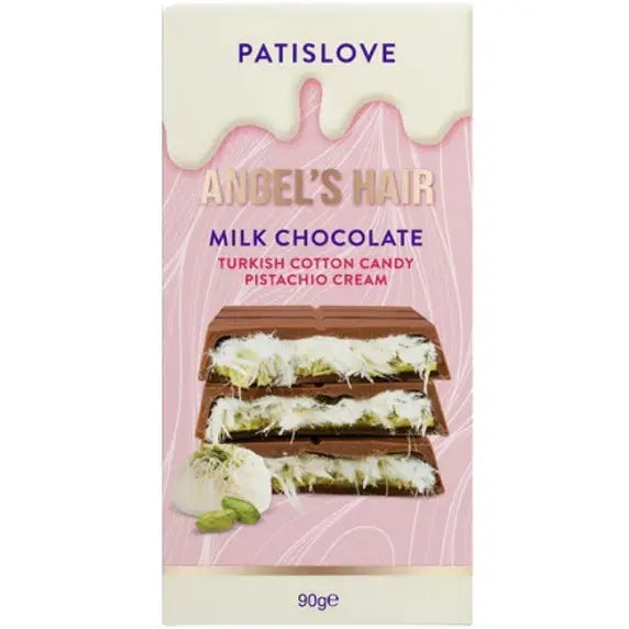 PatisloveAngelsHairMilkChocolatepisztaciakremmelesvattacukorraltoltottDubaitejcsokolade.