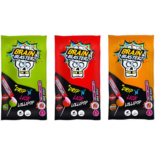 Brain Blasterz Drip N Lick Lolly Csurgasd és nyald nyalóka 18g