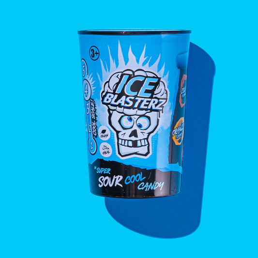 Brain Blasterz Sour Ice Cool - Hűsítő gyümölcsös extra savanyú cukorkák 48g