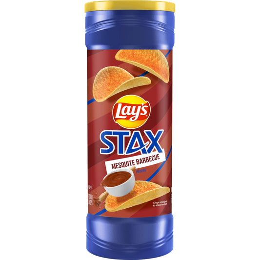 Lays Stax Mesquite BBQ Chips 156g Mesquite BBQ Ízű Burgonyachips