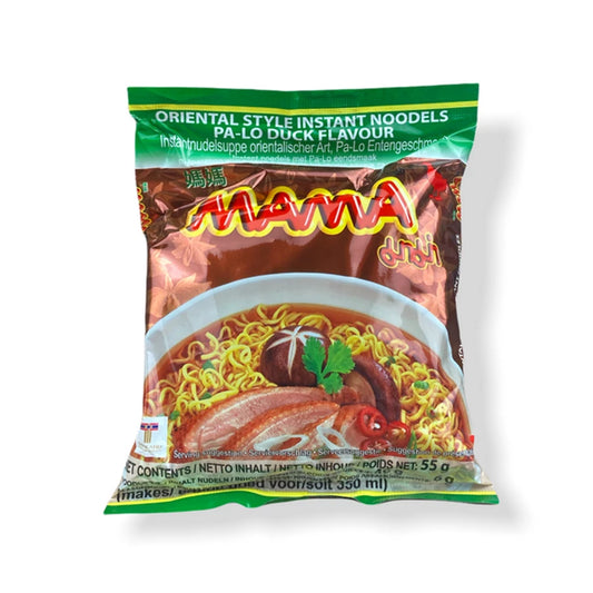 MAMA Instant Noodles Pa-Lo Duck kacsa ízesítésű instant tésztaleves 55g
