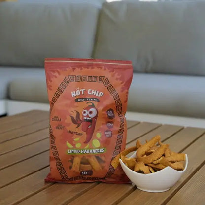Hot Chip lime és habanero chili ízű snack 80g